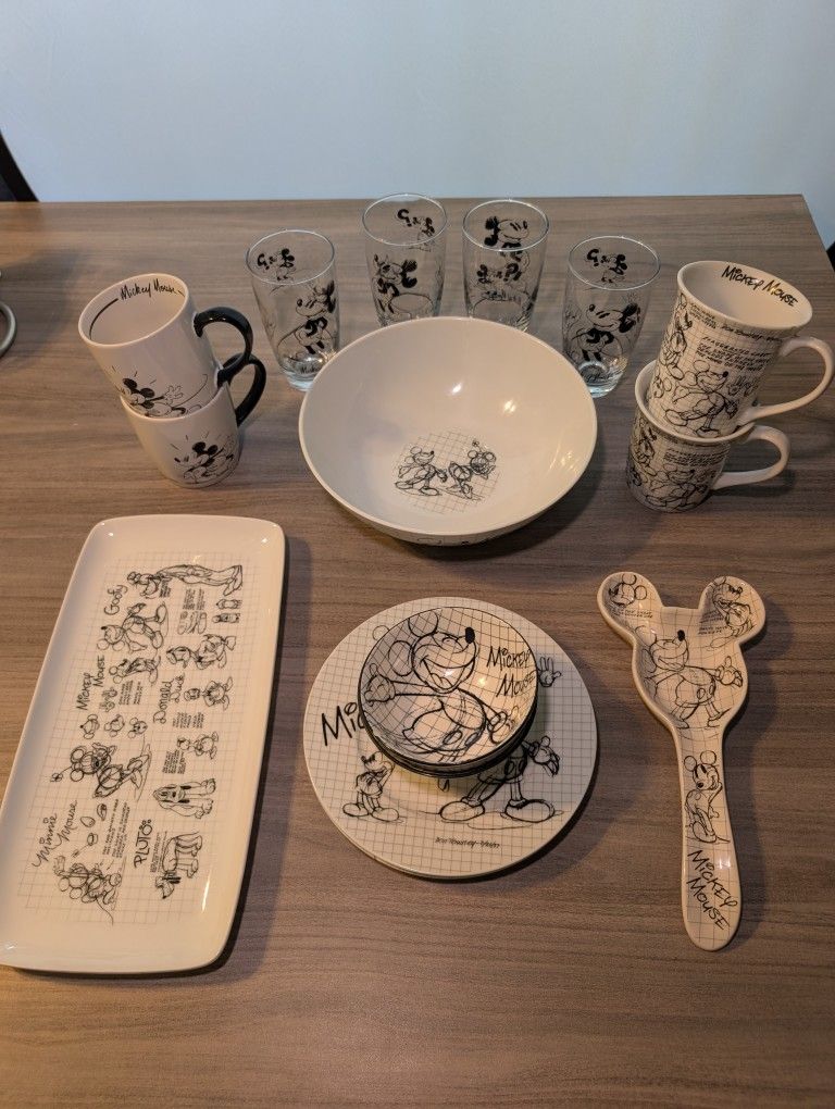 Disney Mickey Mouse Sketch Kitchenware Collection