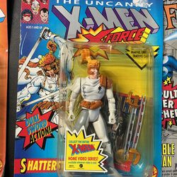 1992 marvel uncanny x-men series  shatterstar action figure toy biz x-force