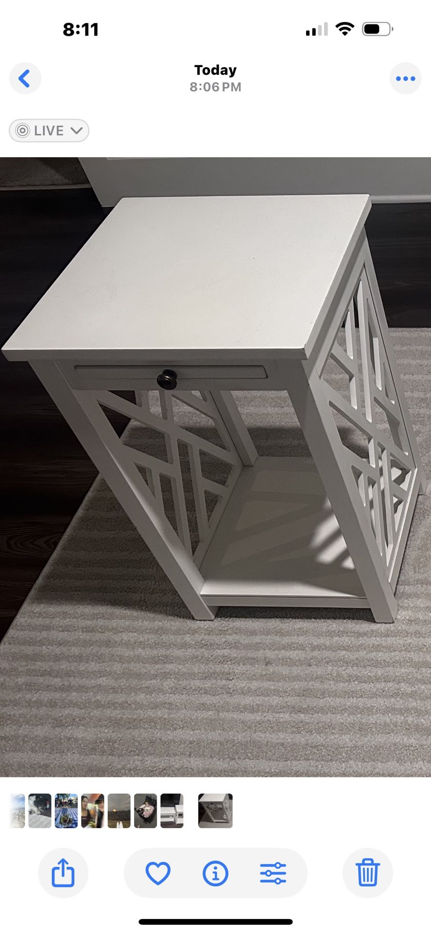 White Coffee & Side Table