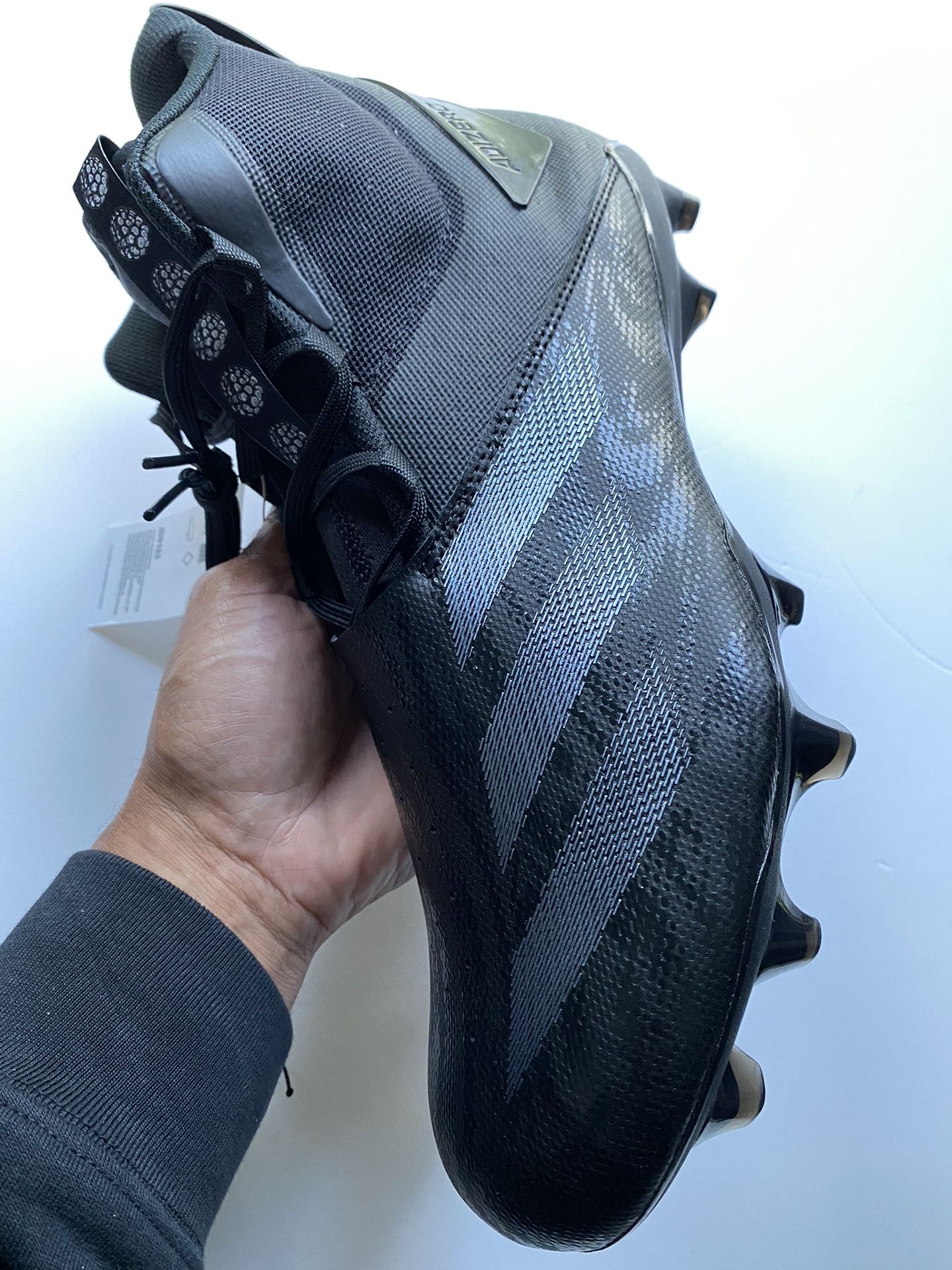 Adidas Adizero Chaos Black Lineman Football Cleats Men's Sz