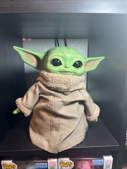 Star Wars Mandalorian Baby Yoda Grogu 11" Hard Head, bean bottom plush