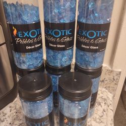 Blue Glass Chips