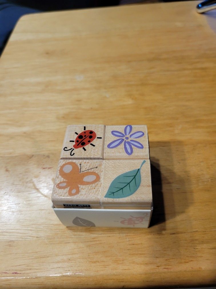 Rubber Stamps Garden Icons Hero Arts Quatros