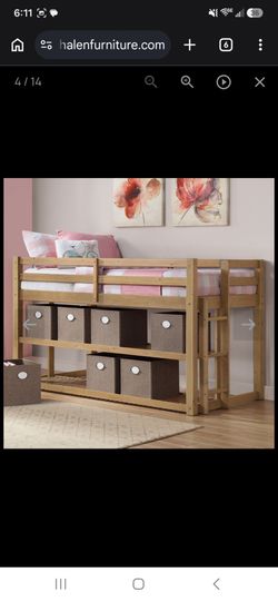 Twin short loft bed frame-Better Homes and Gardens
