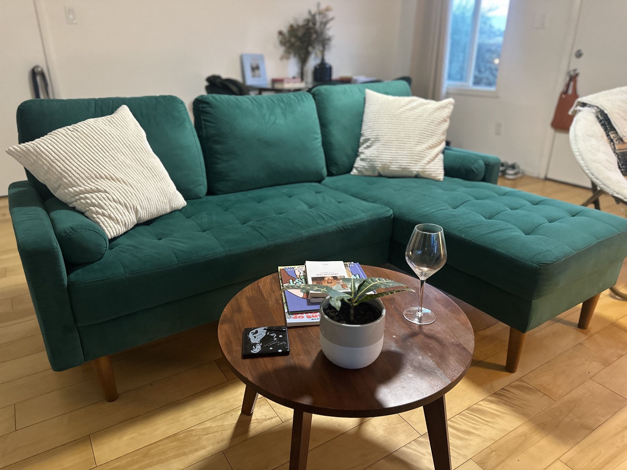 Emerald Green Sectional 