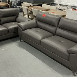 Leather Sofa Set 