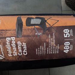 **NEW** Folding Shaded Camp Chair 
