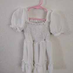 White baby girl dress 