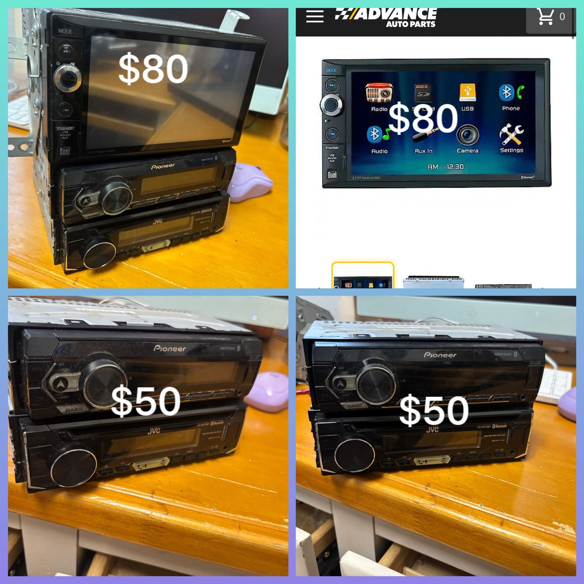 Car Stereos  From $50 N $80