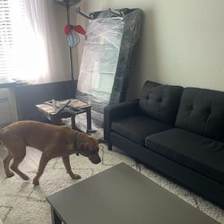 Sofa with ottoman L shape