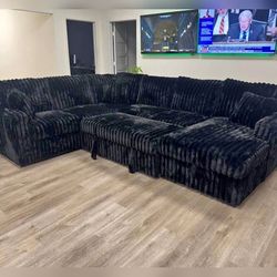 Black Jumbo corduroy extra large pull out sofa bed sleeper sofa