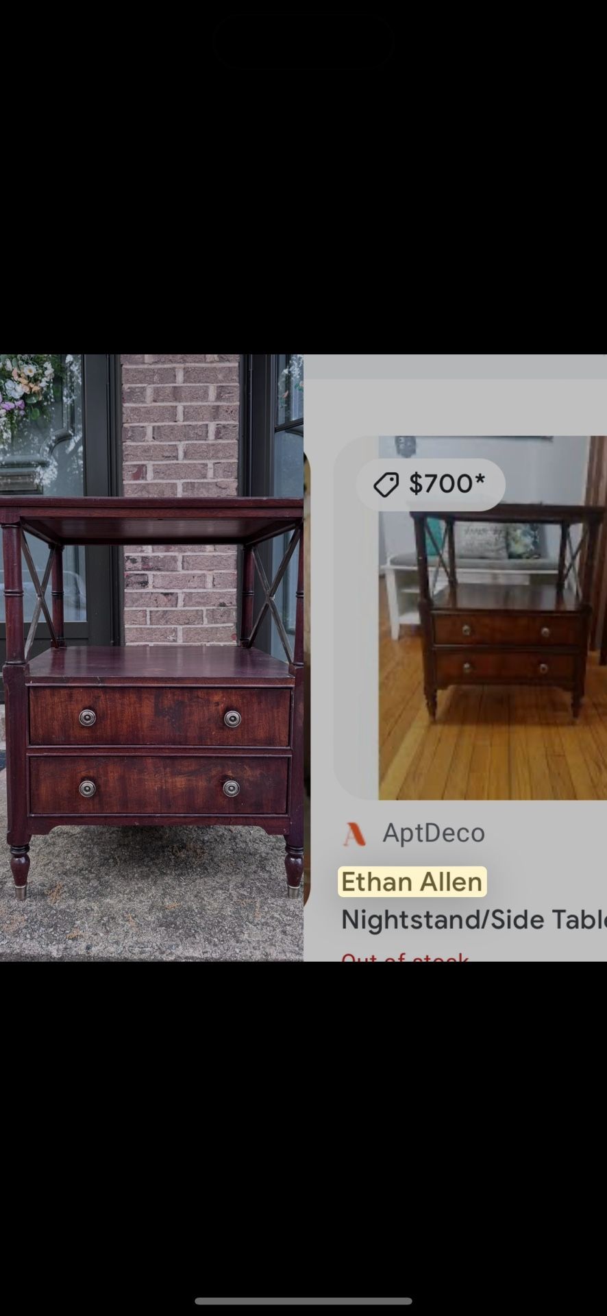 Ethan Allen Eugene Side Table