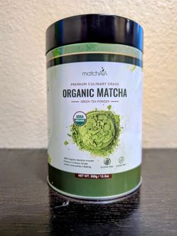 Opened Organic Matcha Green Tea Powder