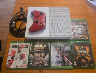 Xbox One S 1TB Bundle – 5 Games + Controller + Cables – Excellent Condition