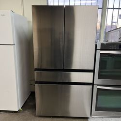 SAMSUNG STAINLESS STEEL 4 DOOR REFRIGERATOR 