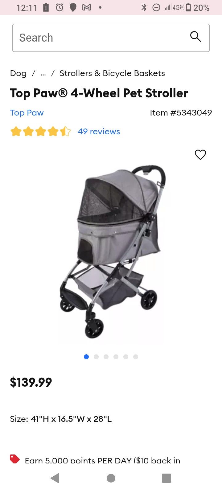 Dog Stroller + Shampoo+ Doggy Eating Plates