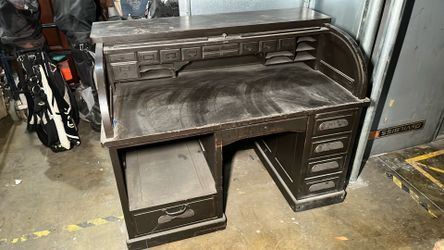 Vintage Roll-Top Desk