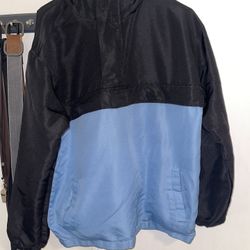 Mens The Idle Man Windbreaker Pullover (Large)
