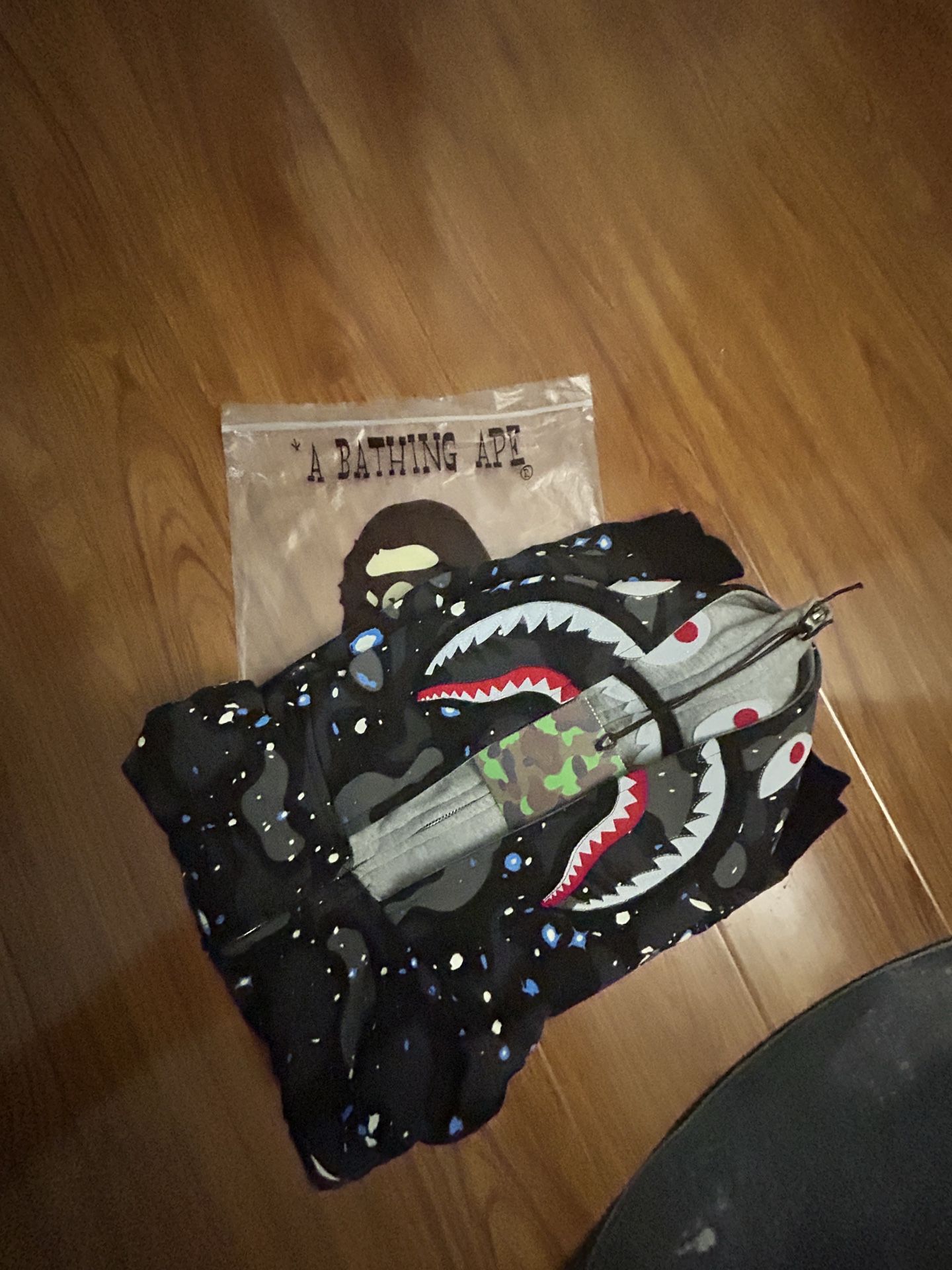 BAPE Space Camo Double Hoodie