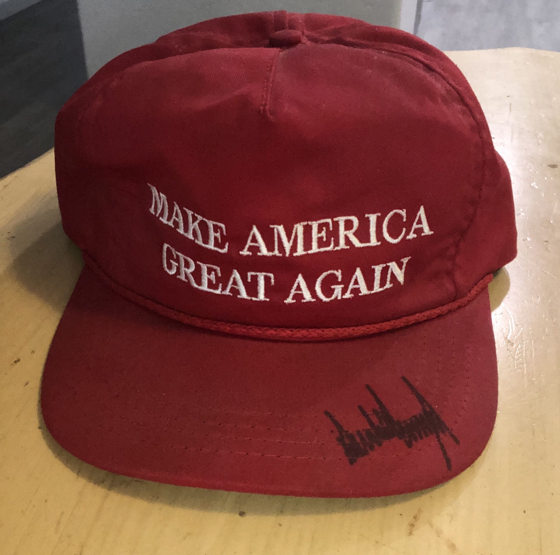 MAGA Autographed Hat 2016