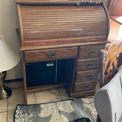 Antique Roll Top Desk