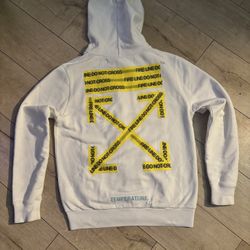 Off White Yellow Tape Hoodie 