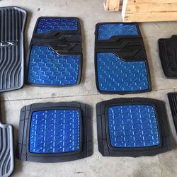 Blue Rubber Car Mats