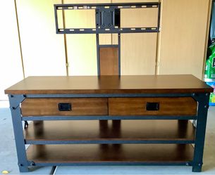 Industrial style media cabinet
