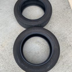 2 — 205/55r16 Dunlop Good 80% Treads Tires 2024 DOT!