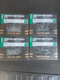 Poultry net staples