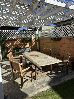 Teak outdoor furniture