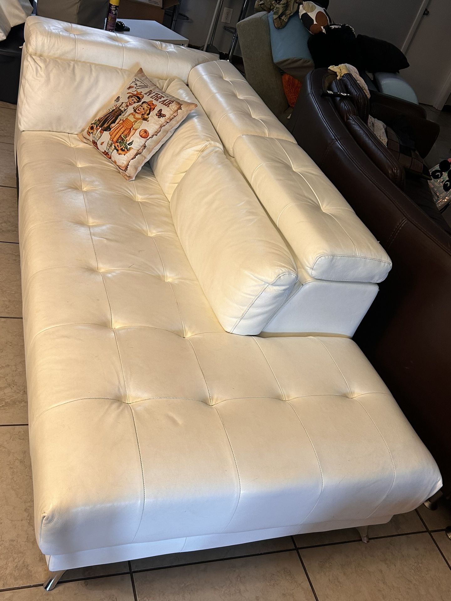 White Sectional