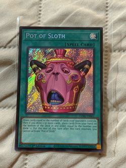Pot of Sloth Yugioh Yu gi oh Chaos Origins