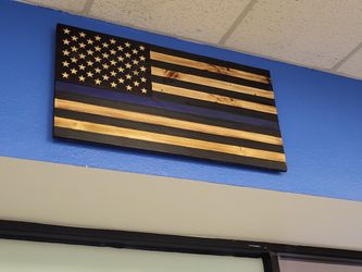 Hand Made Custom Wooden American FLAGS