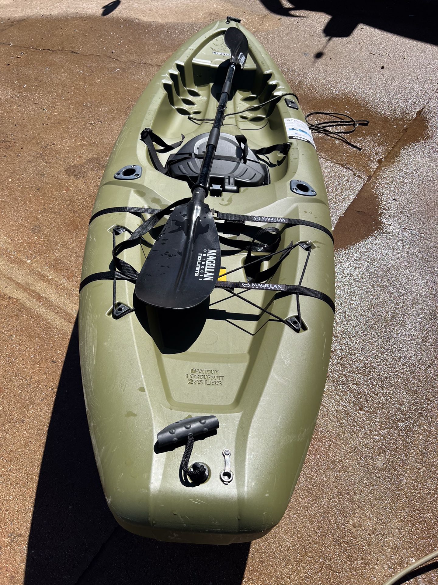 Triton 10' Angler Kayak With Paddle & Trolley Like New for Sale in  Piedmont, SC - OfferUp
