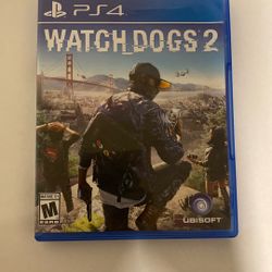 PS4 Watchdogs 2 disk game 