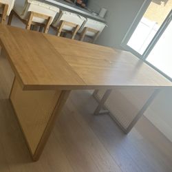 Nathan James Rattan Dining table 