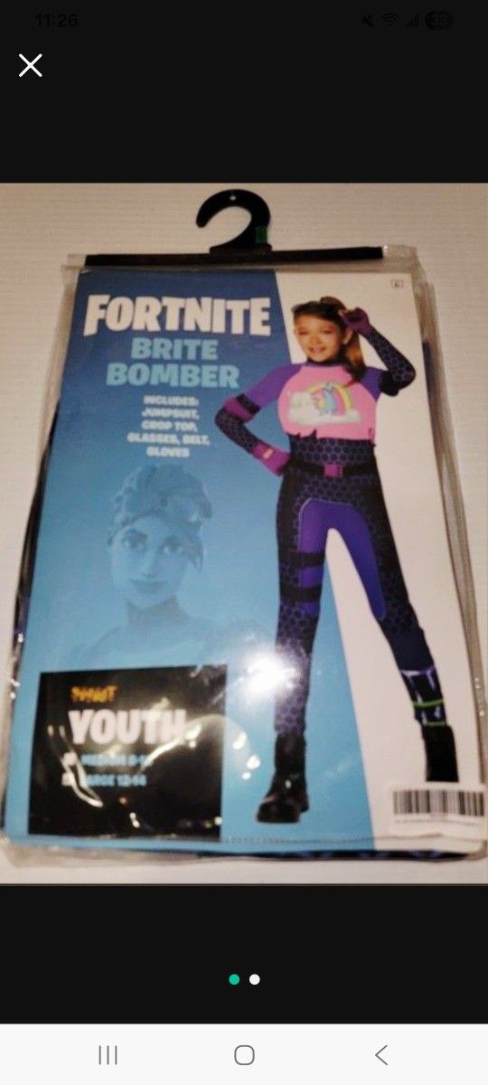 Fortnight "Brite Bomber Jumpsuit Costume 
