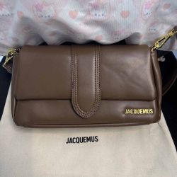 Jacquemus Flap Leather Shoulder Crossbody Bag Womens Brown