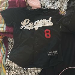 Kobe Bryant MAMBA FOREVER LEGEND Jersey Baseball Edition SIZE M
