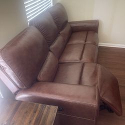Leather Recliner Couch And Sofa