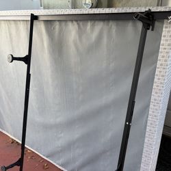 Full Size Bed With Frame And Black Wood Head Board 