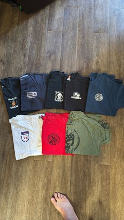 Lot of 8 Graphic T-Shirts Mixed Brands