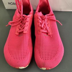 Neon Pink Flux Running Shoes
