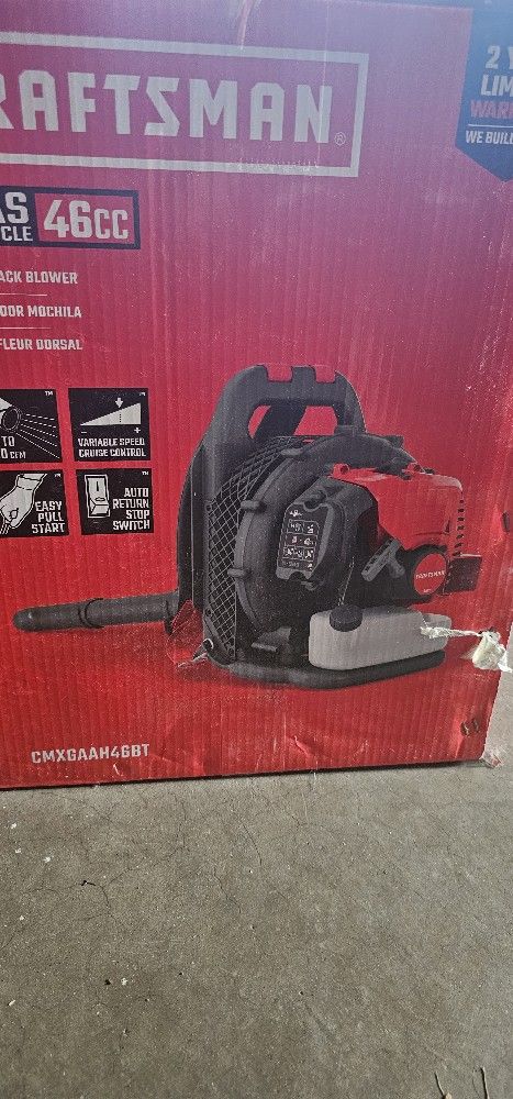 New Craftsman leaf blower: 46cc gasoline