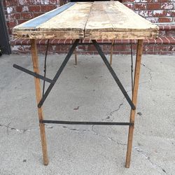 Antique Vintage Folding Wallpaper Hanging Table  Kit (without Tools)
