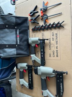 Porter Cable Pneumatic Nail Gun Set