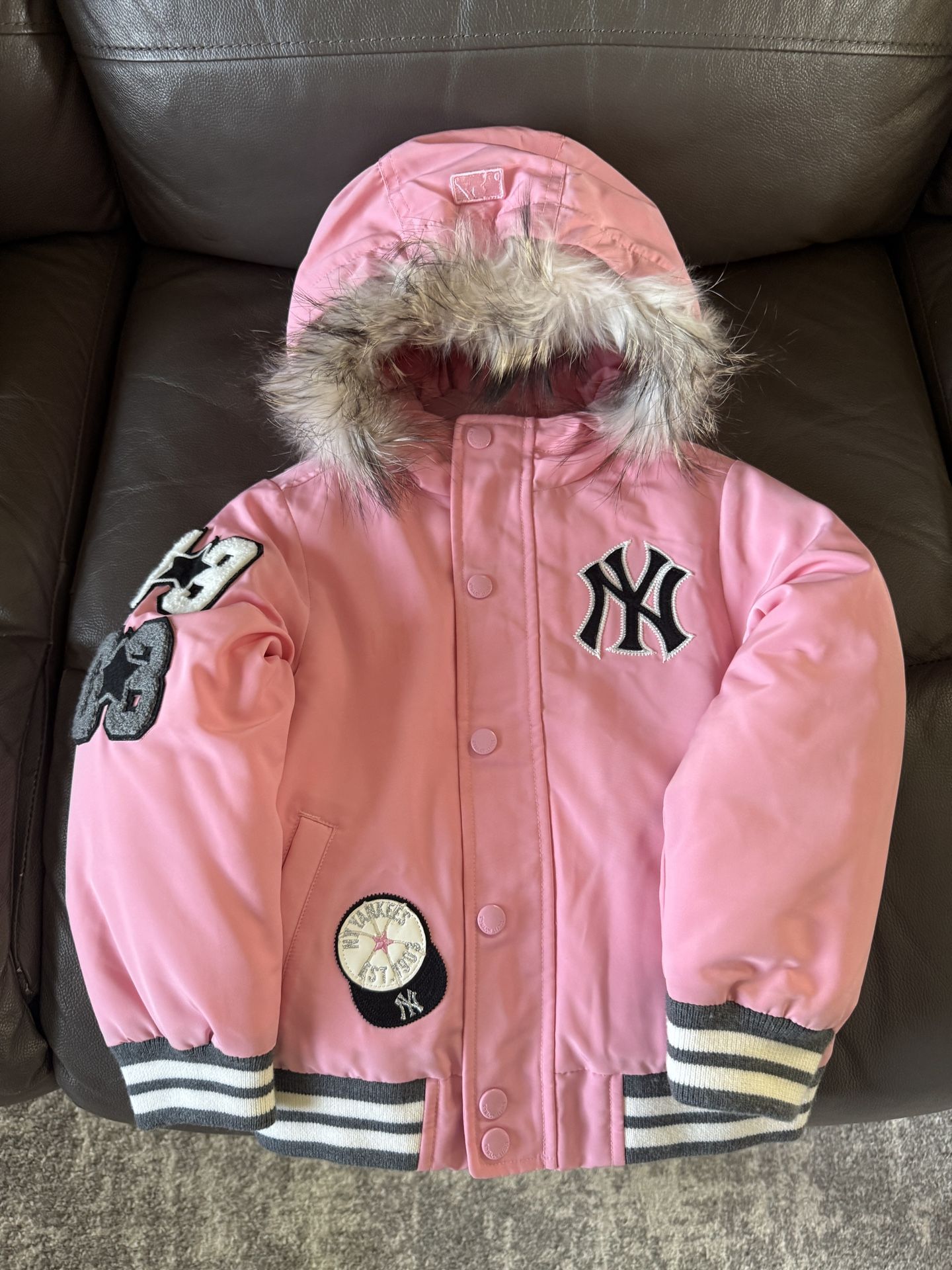 Girls Yankees Bomber Jacket 5Y