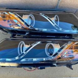 11-15 Kia Optima LED DRL Projector Headlights Luces Focos Micas Faros Faroles Headlamps 