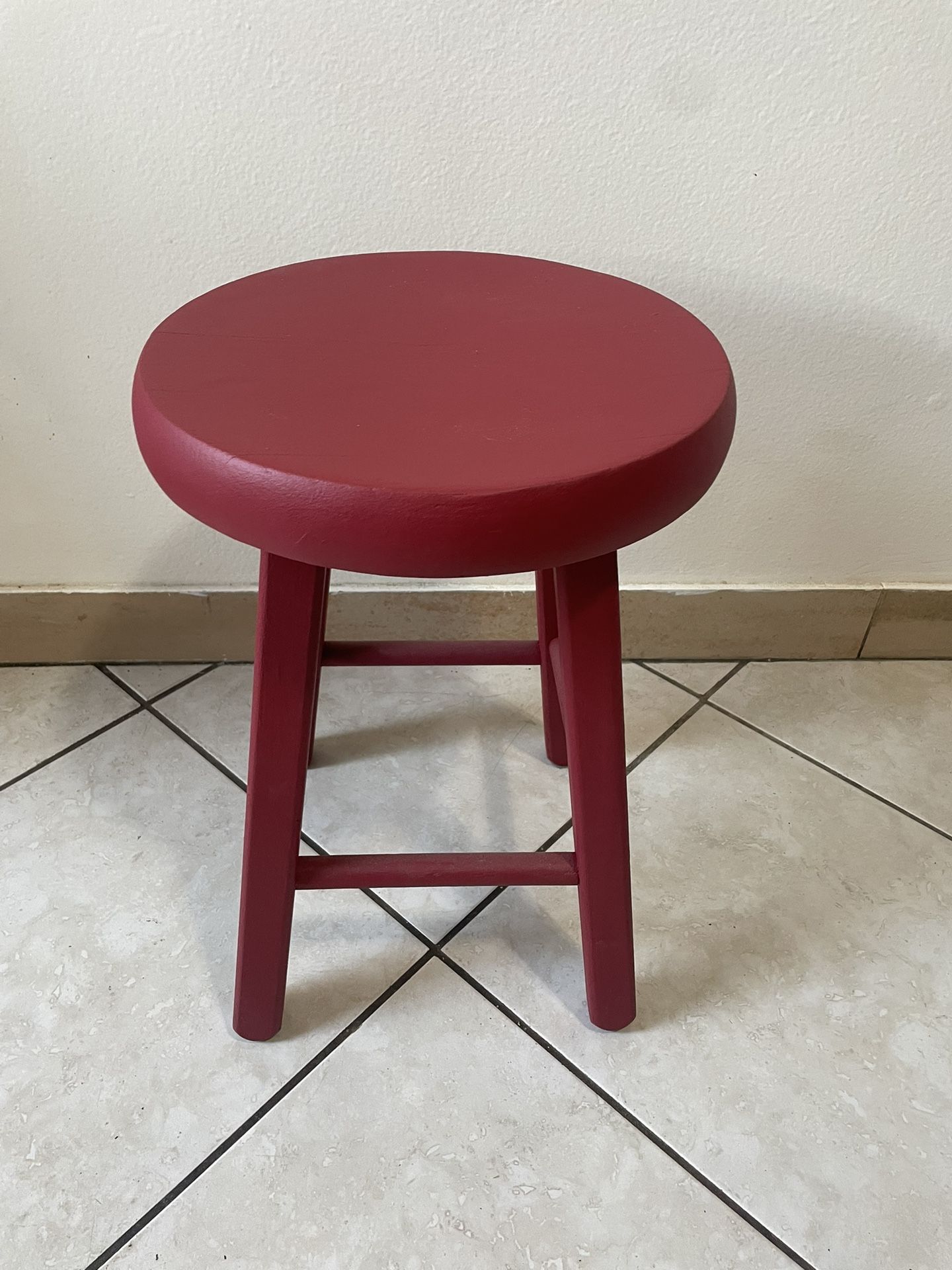 wooden swivel stool